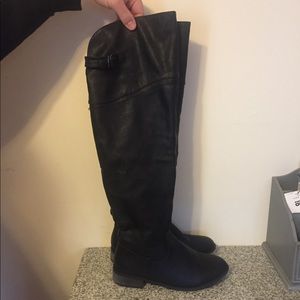 Black over the knee boots- size 9
